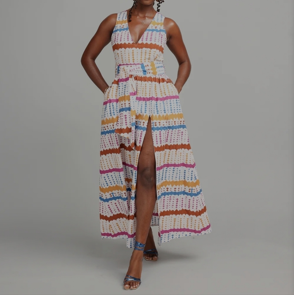 African Print Maxi Dress